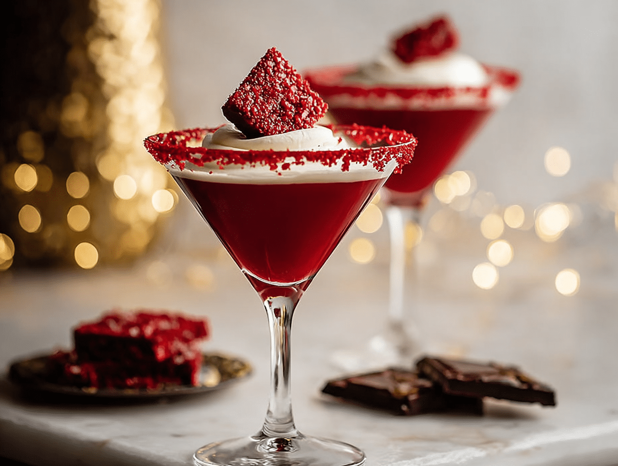 Decadent Red Velvet Martini