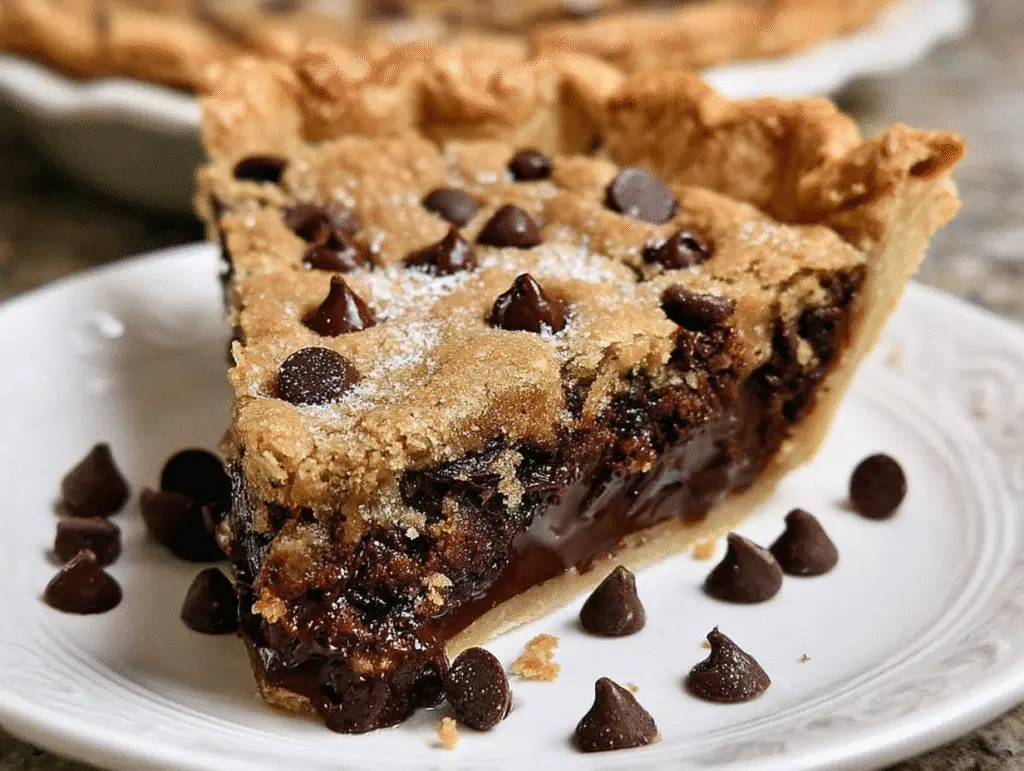 Easy Chocolate Chip Cookie Pie