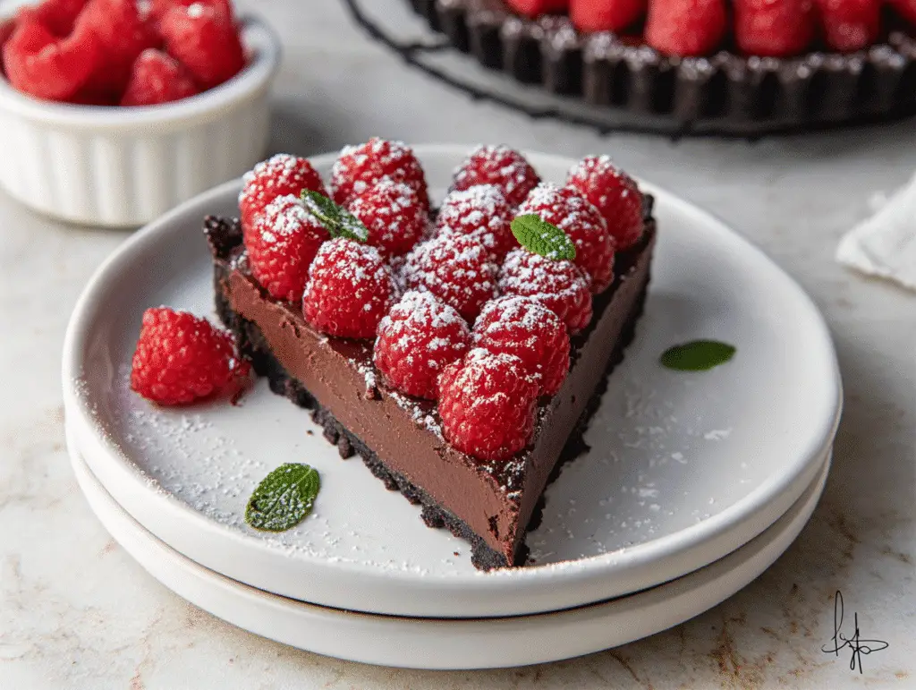 Easy Chocolate Raspberry Tart