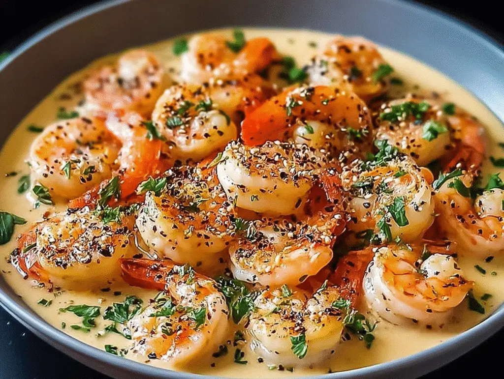 Easy Creamy Garlic Shrimp