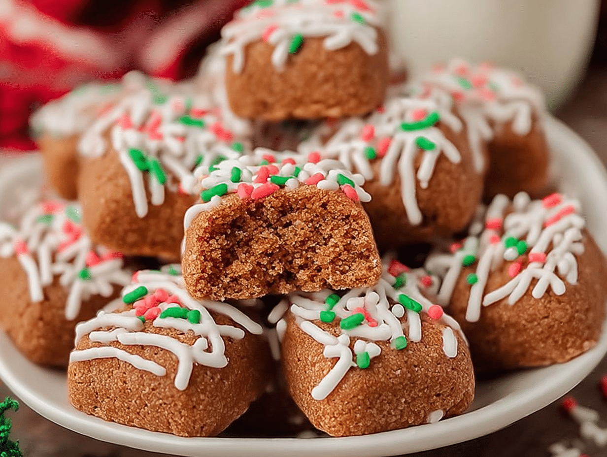 Easy Gingerbread Cookie Bites