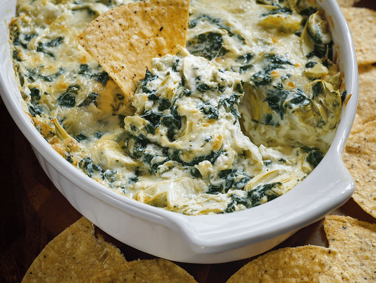 Easy Spinach Artichoke Dip