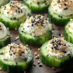 Everything Bagel Cucumber Snacks
