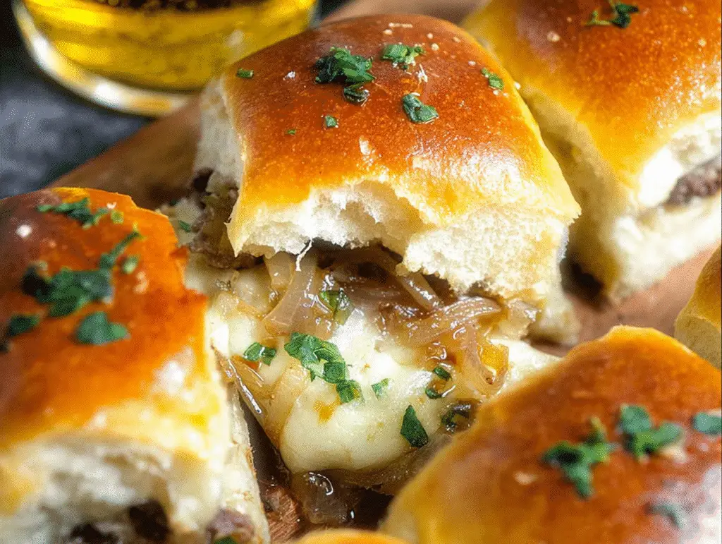 French Onion Beef Sliders