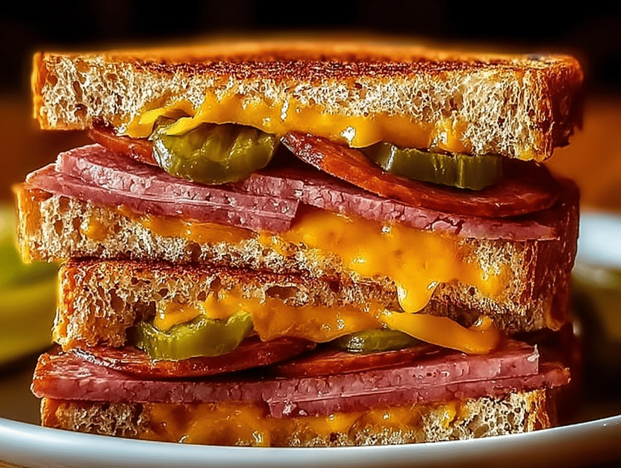 Fried Bologna Sandwich