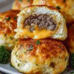 Garlic Parmesan Cheeseburger Bombs
