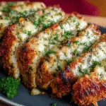 Garlic Parmesan Chicken Meatloaf