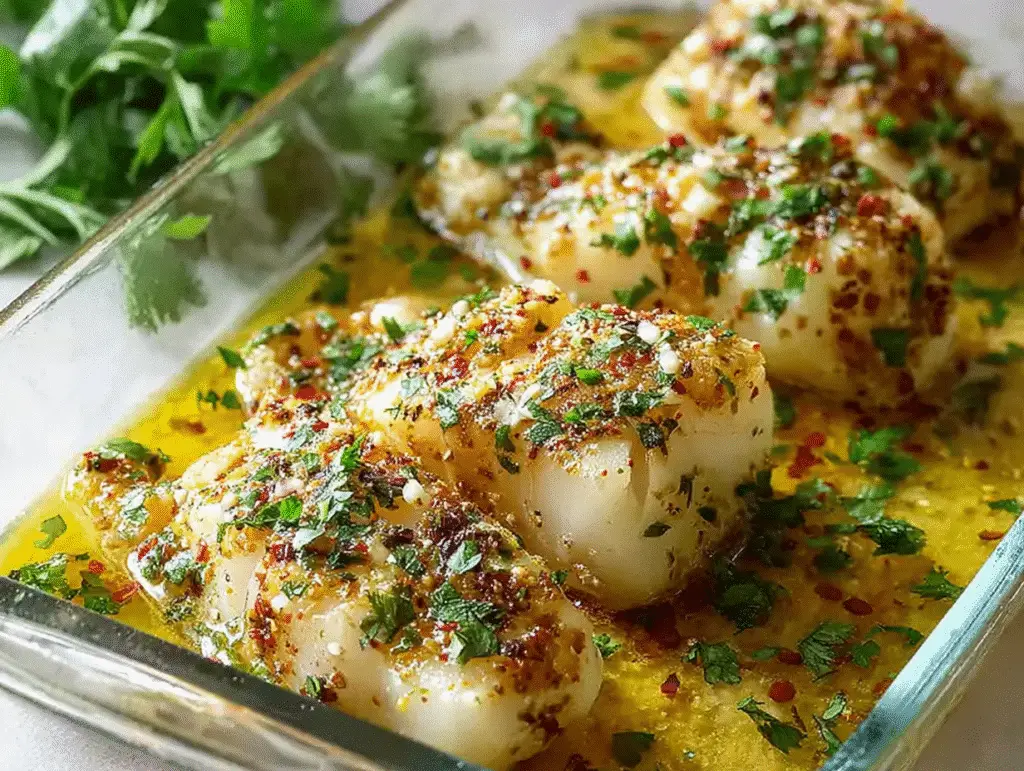 Gluten-Free Mediterranean Baked Cod with Lemon and Garlic