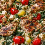 Greek Chicken with Lemon Rice