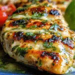 Grilled Salsa Verde Pepper Jack Chicken