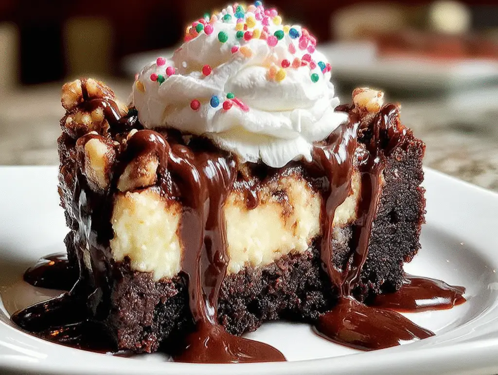 Heavenly Hot Fudge Sundae Brownie