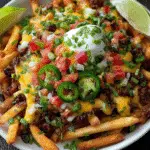 High Protein Loaded Nacho Fries