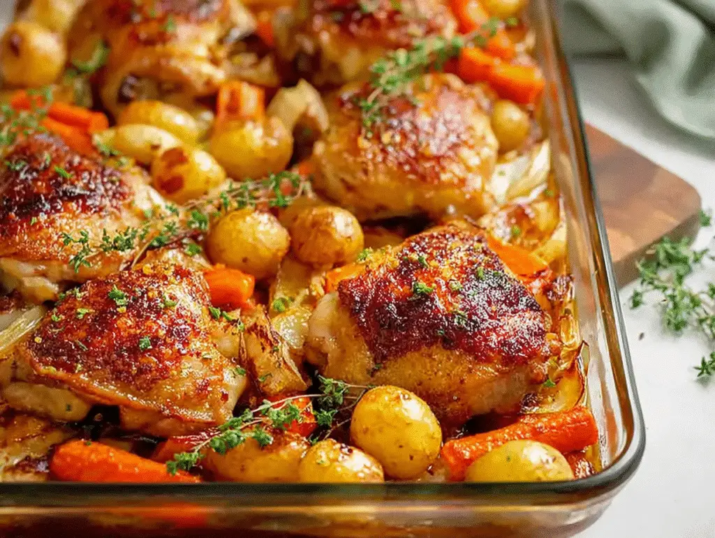 Homemade Sheet Pan Chicken Thighs