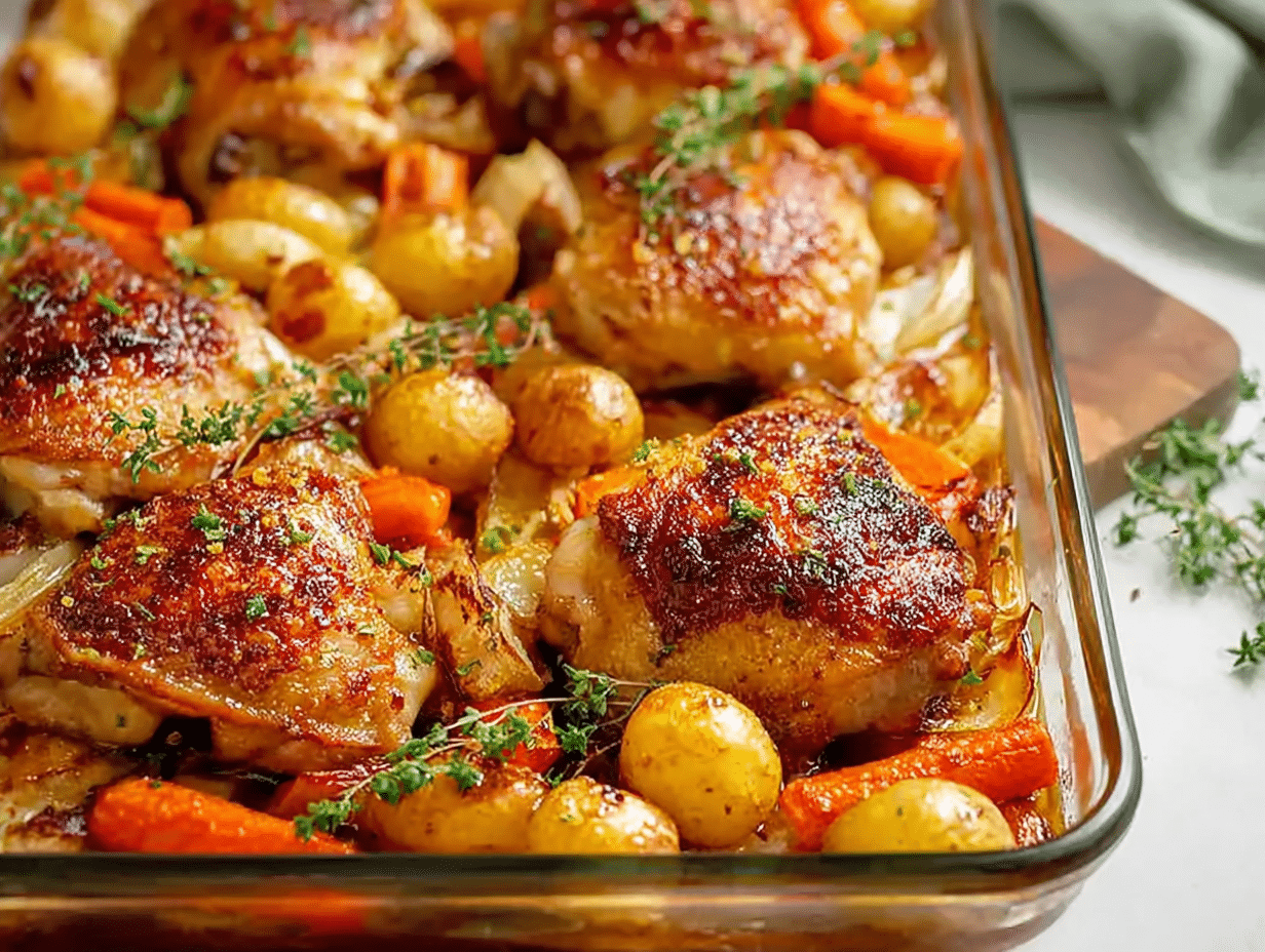 Homemade Sheet Pan Chicken Thighs