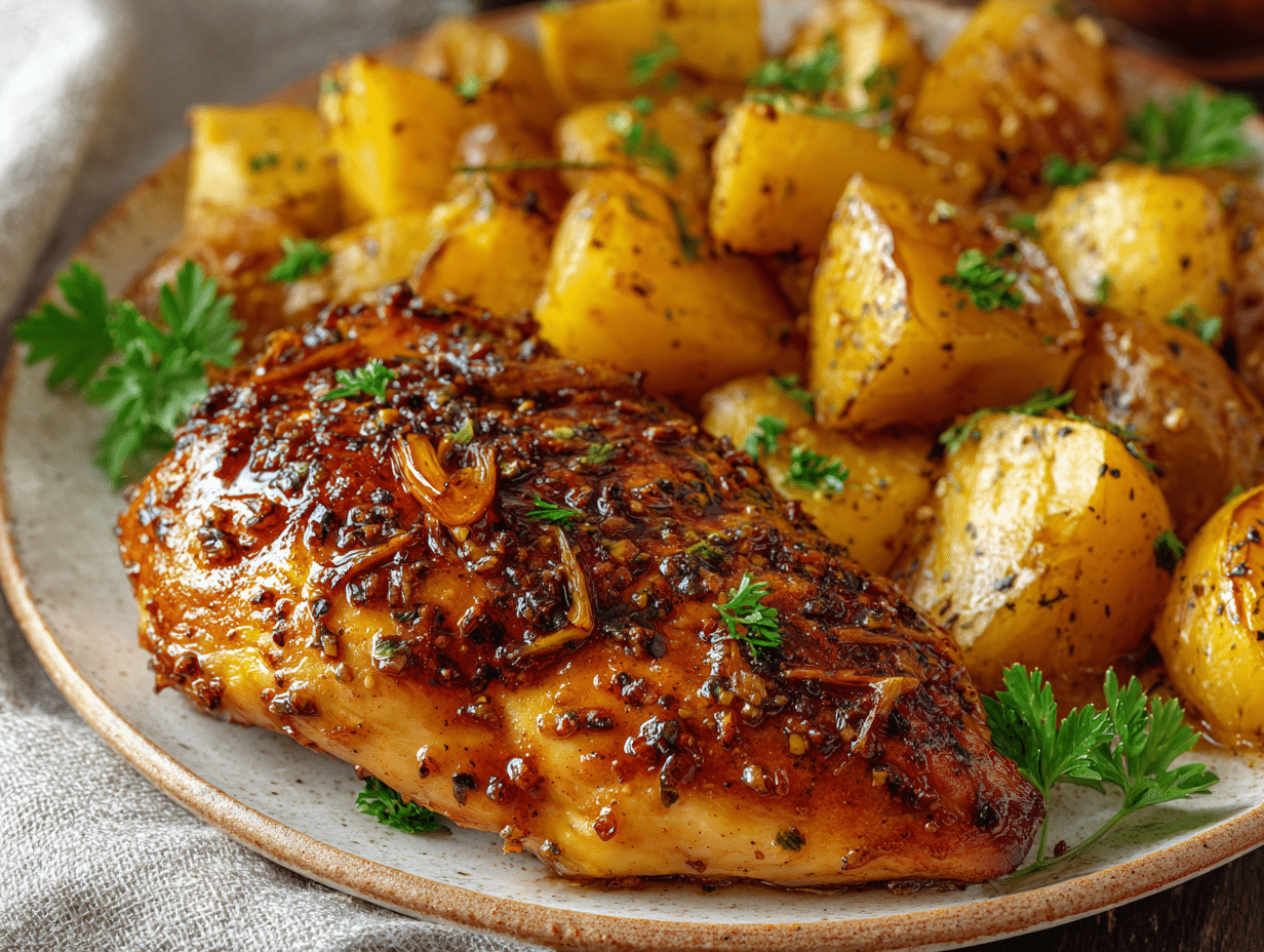 Homemade Sheet Pan Chicken and Potatoes