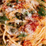 Homemade Sun-Dried Tomato Pasta with Capers