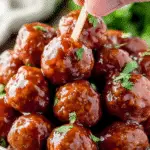 Honey BBQ Crockpot Meatballs