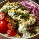 Lamb Gyro Bowls with Dreamy Creamy Sauce