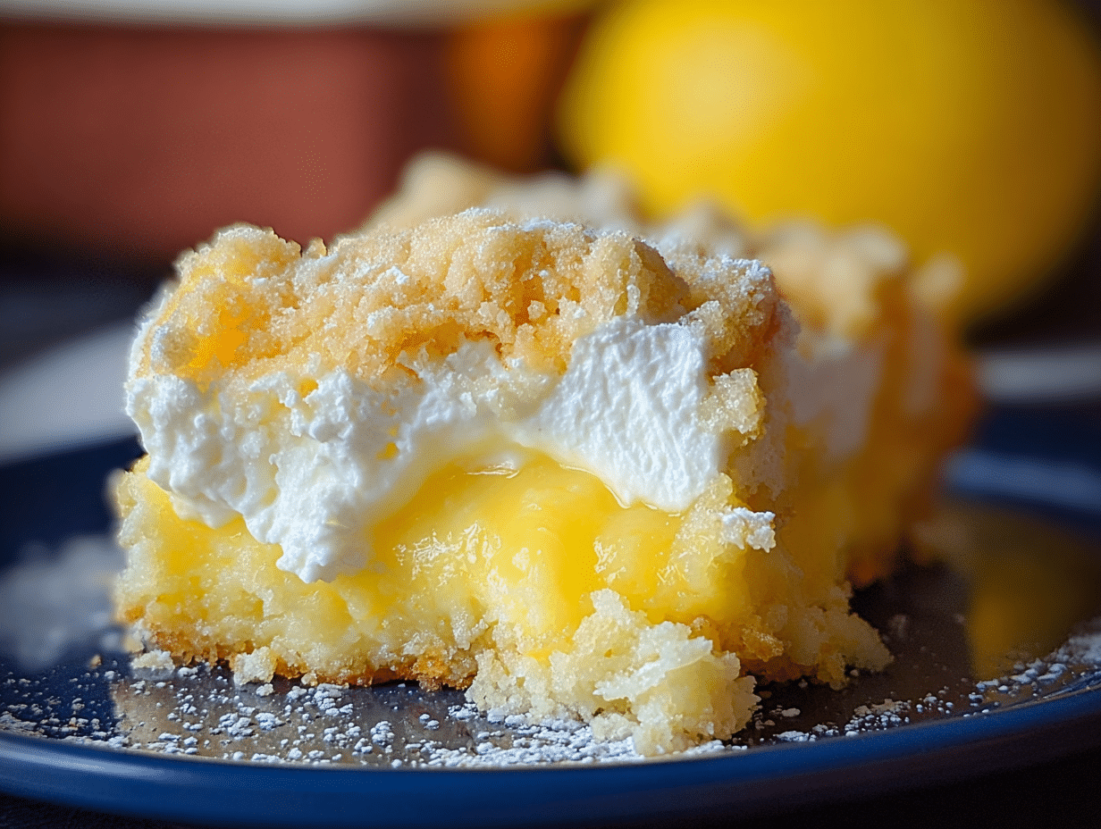 Lemon Cream Cheese Dump Cake
