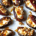 Mascarpone Stuffed Dates with Maple Drizzle