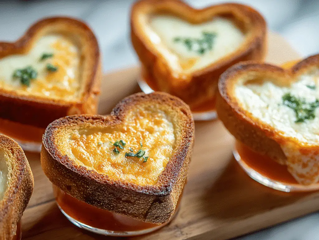 Mini Grilled Cheese Hearts