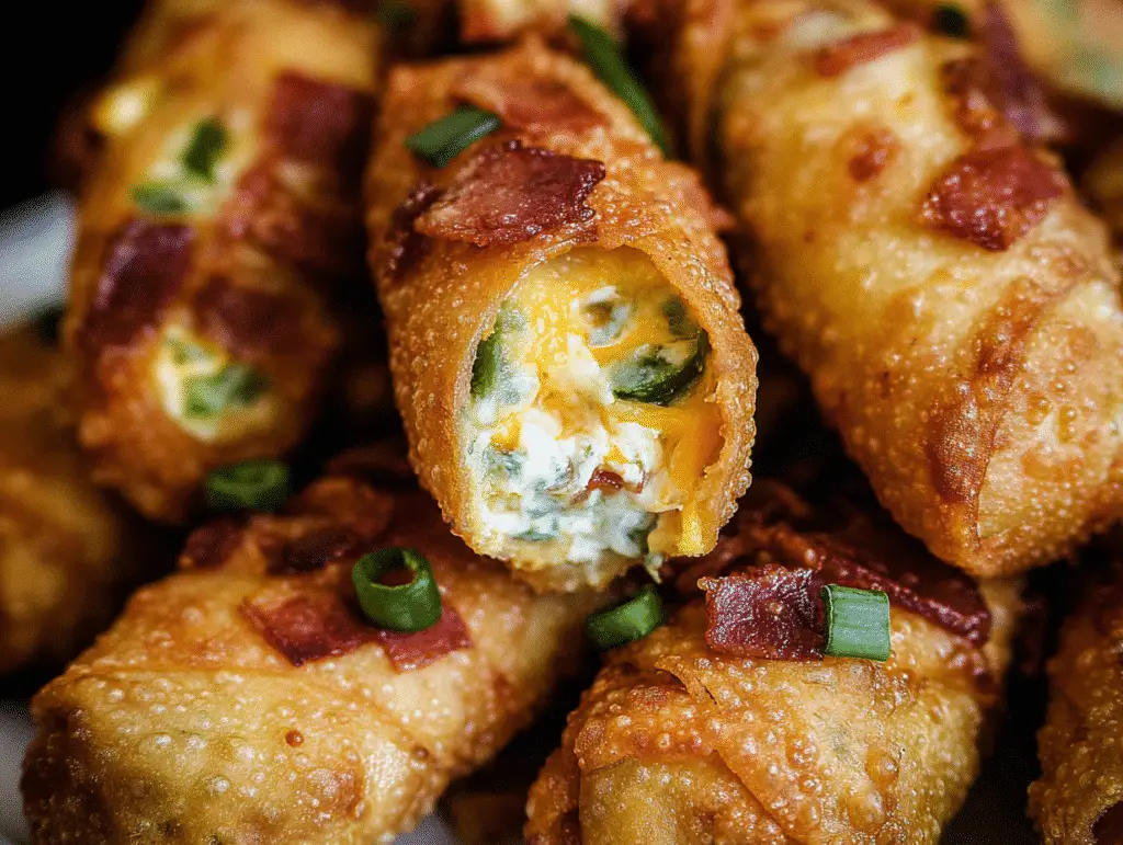 Mini Jalapeno Popper Egg Rolls