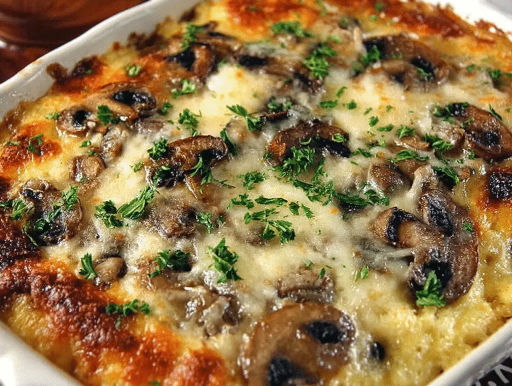 Mushroom Polenta Casserole