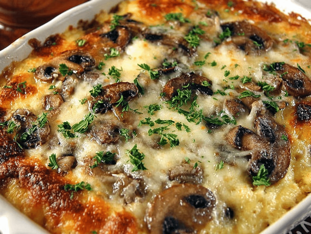 Mushroom Polenta Casserole