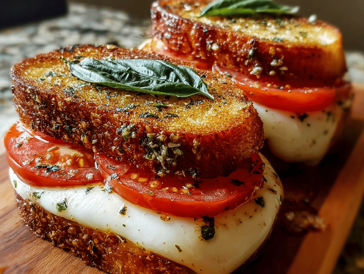Pizza Margherita Grilled Cheese