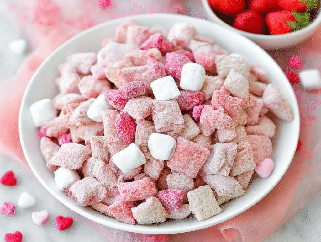Quick Strawberry Shortcake Puppy Chow