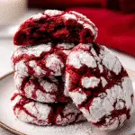 Red Velvet Crinkle Cookies
