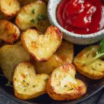 Roasted Heart Potatoes