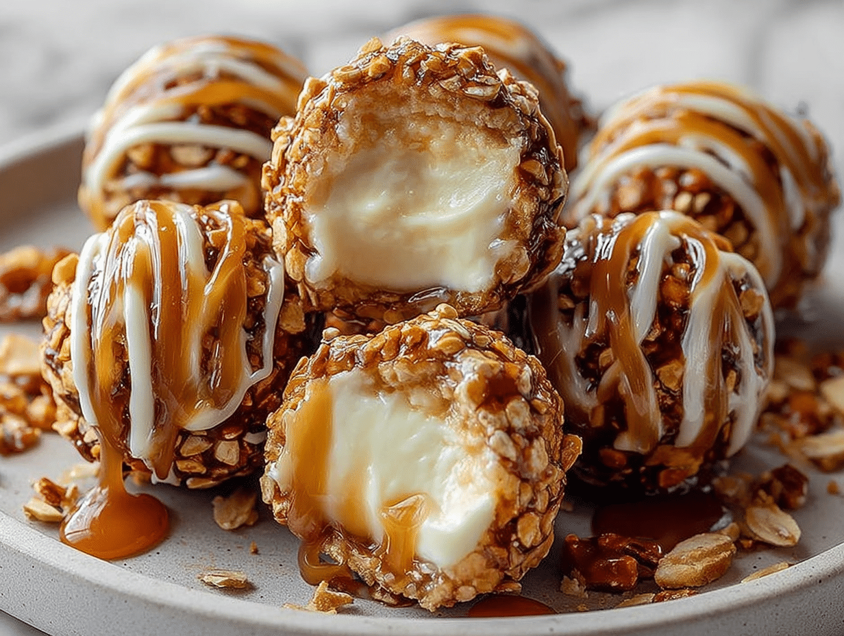 Salted Caramel Pretzel Cheesecake Balls