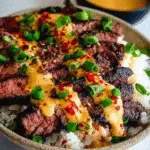 Savory Korean BBQ Steak Rice Bowls