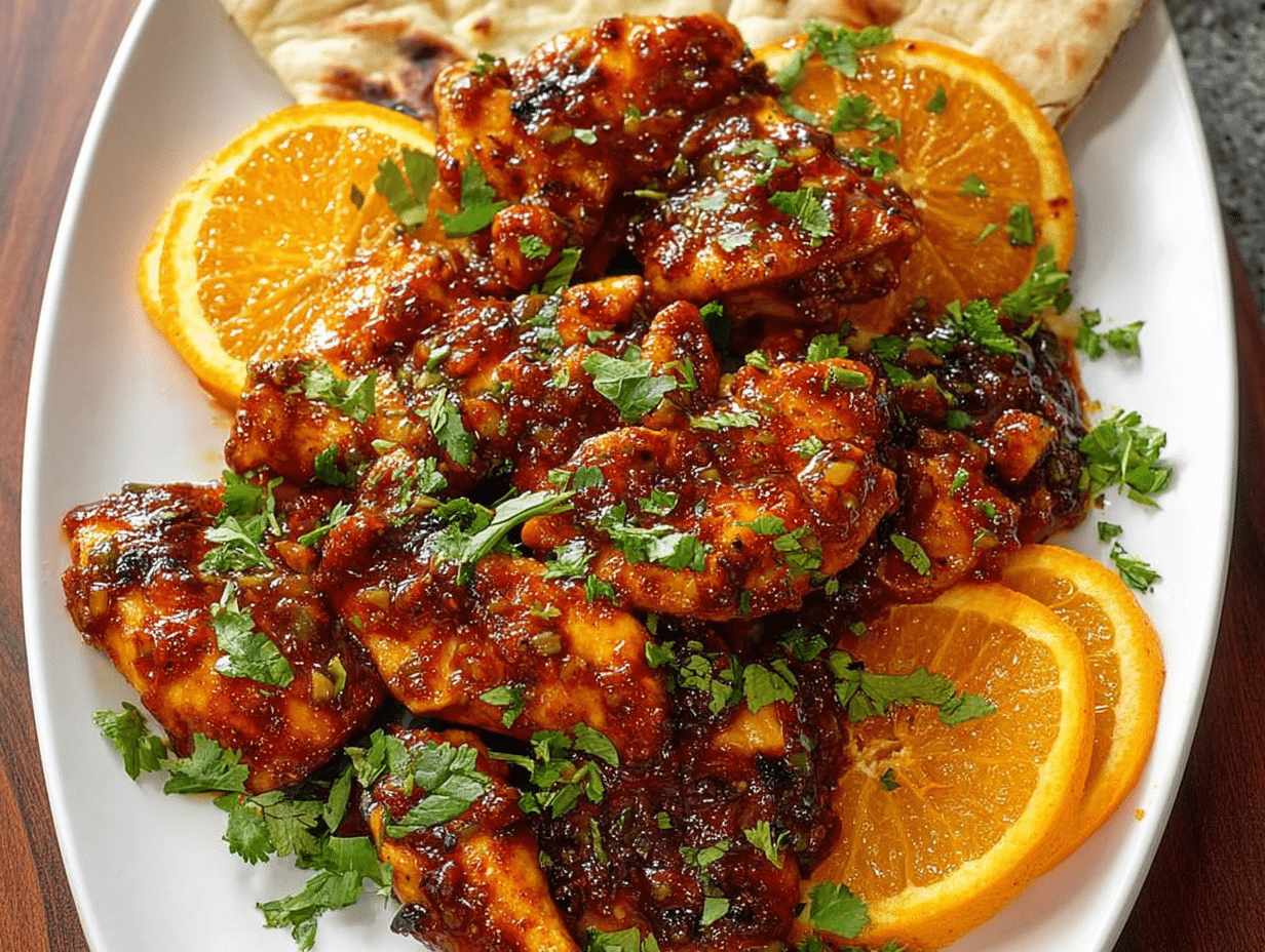 Sheet Pan Harissa Orange Chicken