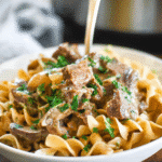 Slow Cooker Beef Stroganoff