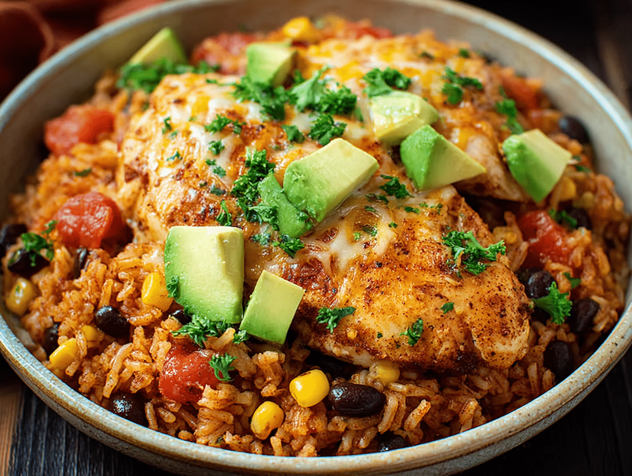 Southwest Crock Pot Chicken and Rice