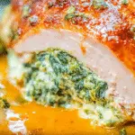 Spinach Stuffed Chicken Breasts - a healthy low carb dinner option!