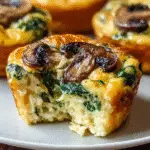 Spinach and Mushroom Quiche Muffins