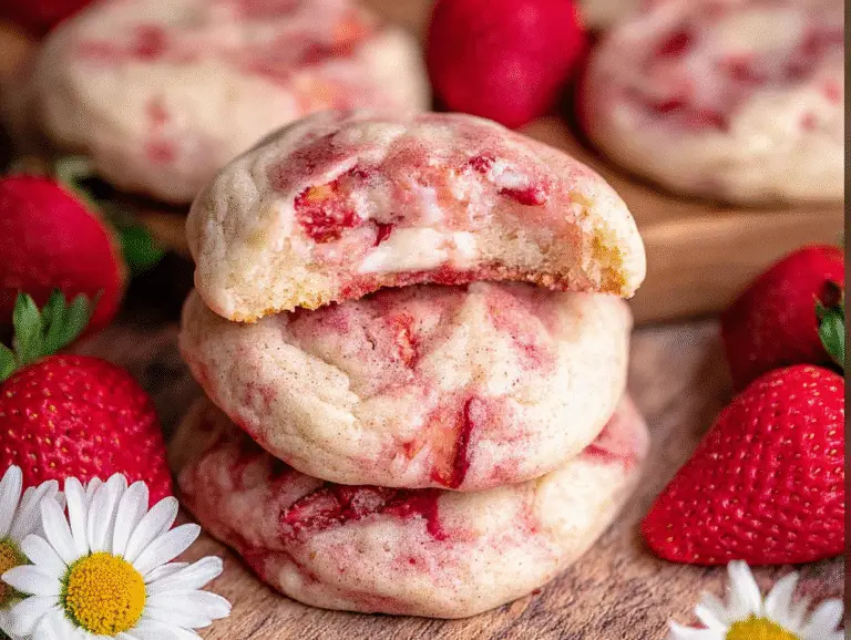 Strawberry Cheesecake Cookies