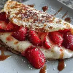 Strawberry Cheesecake Quesadilla Dessert