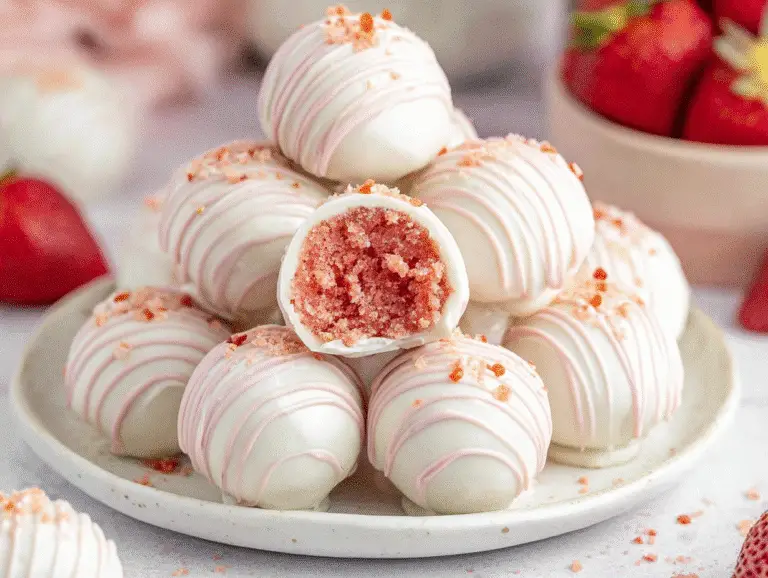 Strawberry Cheesecake Truffle Balls
