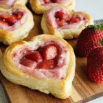 Strawberry Cream Cheese Heart Danishes