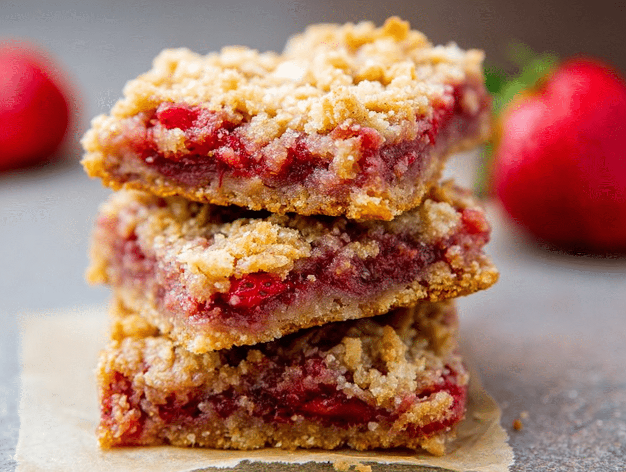 Strawberry Oatmeal Bars