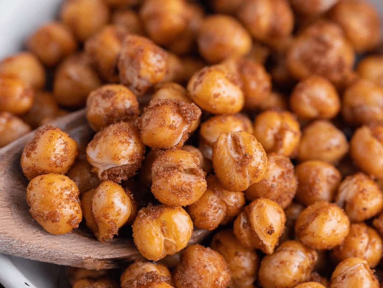 Sweet Cinnamon Sugar Roasted Chickpeas