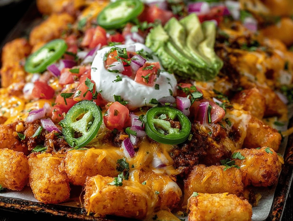 Sweet Potato Tater Tot Nachos