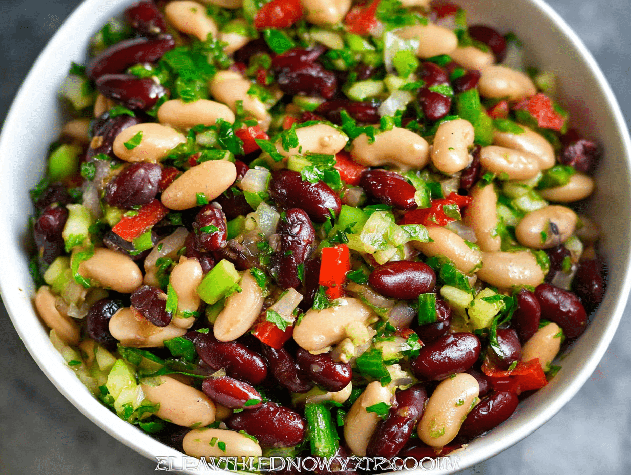 Three Bean Vegan Salad