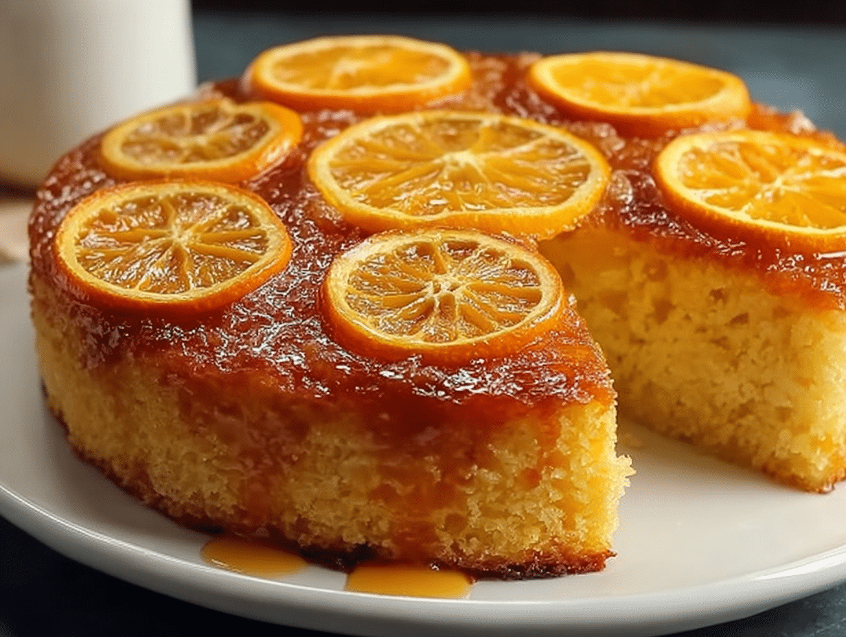 Upside Down Orange Cake