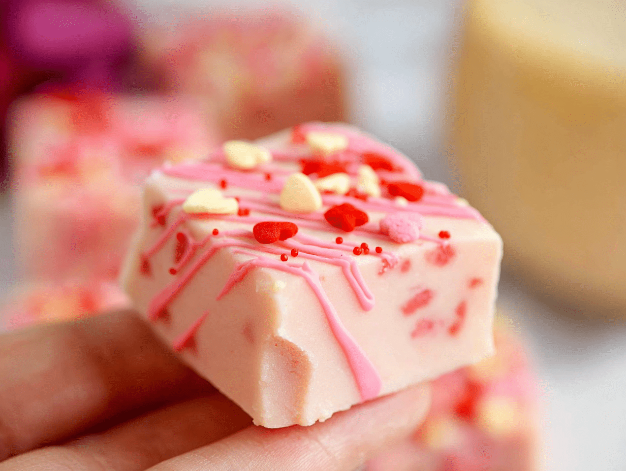 Valentine's Day Sugar Cookie Fudge Recipe