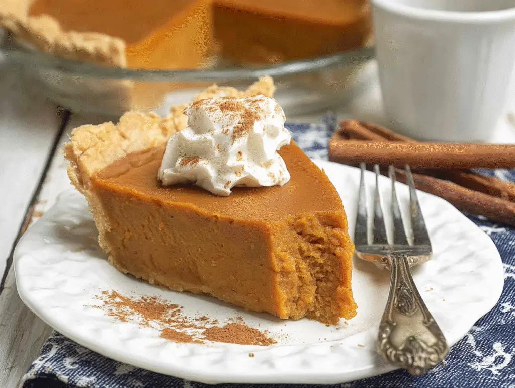 Vegan Crustless Sweet Potato Pie